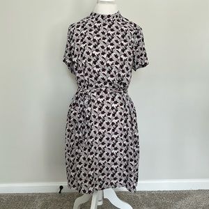 LOFT: Short Sleeve Tie-Waist Dress